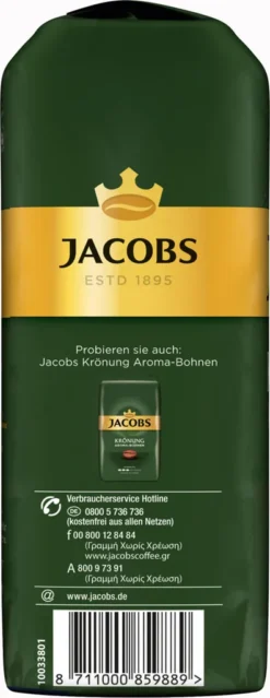 JACOBS Kaffeebohnen Krönung Aroma-Bohne Kräftig 500g Ganze Kaffee Bohnen -Bon Cafe Store 00a693f1e01f8e1c0c6a231eb02e2c41
