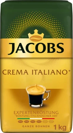 JACOBS Kaffeebohnen Expertenröstung Crema Italiano 4x1kg Ganze Kaffee Bohnen 15 JACOBS Kaffeebohnen Expertenröstung Crema Italiano 4x1kg Ganze Kaffee Bohnen -Bon Cafe Store 05d436b79225c7d3172896821d922fc1