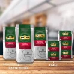 JACOBS Professional Kaffeebohnen Banquet Medium Espresso Bohnen 2 X 1 Kg -Bon Cafe Store 0613ff244af7fef386168523f15e42cf