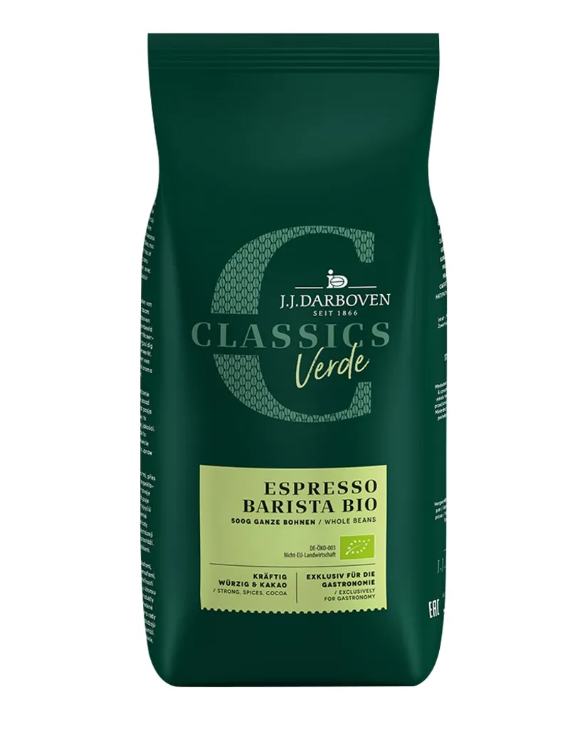 Kaffee CLASSICS VERDE Espresso Baristavon J. J. Darboven, 500g Bohnen 3 Kaffee CLASSICS VERDE Espresso Baristavon J. J. Darboven, 500g Bohnen