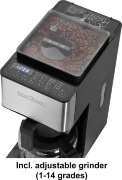 ProfiCook Kaffeeautomat Mit Mahlwerk PC-KA 1138 Edelstahl/schwarz Für 8-10 Tassen 12 ProfiCook Kaffeeautomat Mit Mahlwerk PC-KA 1138 Edelstahl/schwarz Für 8-10 Tassen -Bon Cafe Store 087b75600395840d8ae7bd2c265b5161