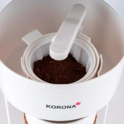 KORONA Kaffee To Go Kaffeemaschine Braun/Weiß Mit Becher -Bon Cafe Store 0b82be6cea018b4239843dee11650454
