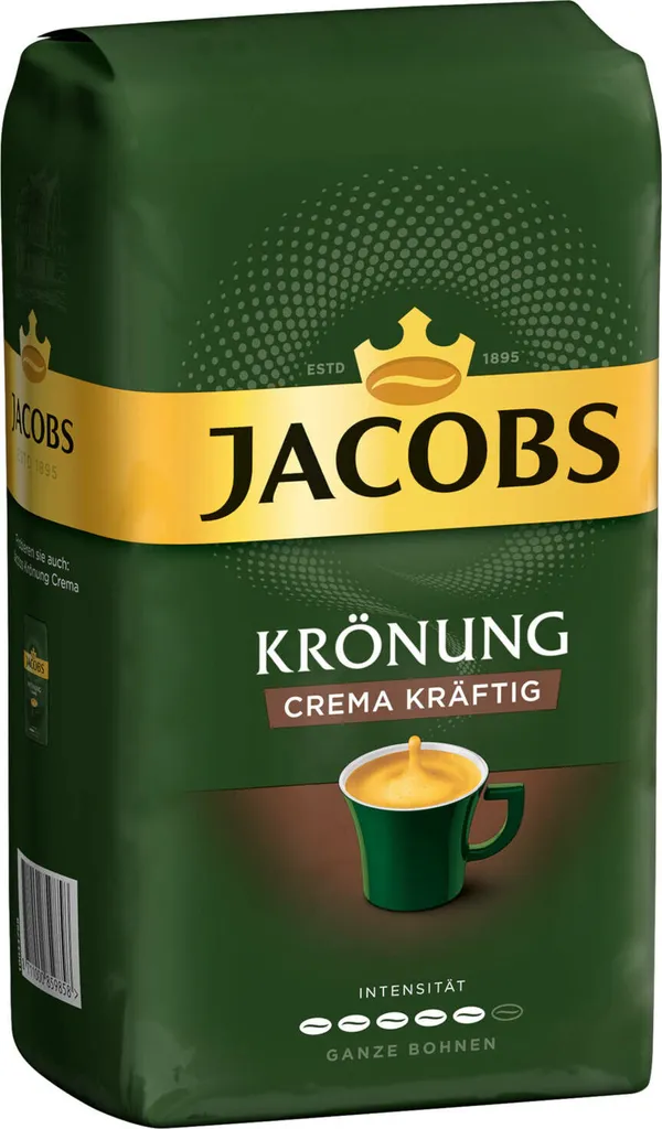 JACOBS Kaffeebohnen Krönung Crema Kräftig 3 Kg Geröstete Ganze Bohnen + 1 Jacobs Barista Becher + 1 Dose 5 JACOBS Kaffeebohnen Krönung Crema Kräftig 3 Kg Geröstete Ganze Bohnen + 1 Jacobs Barista Becher + 1 Dose – Bild 3