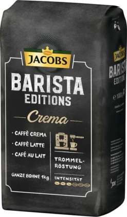 JACOBS Kaffeebohnen Barista Editions Crema 2x1 Kg Ganze Kaffee Bohnen Geröstet -Bon Cafe Store 1488a7c29b812f3f96b93ef7efbf39d2