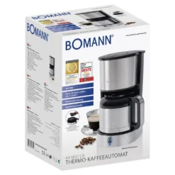 Bomann Thermo-Kaffeeautomat KA 6037 CB Edelstahl/schwarz -Bon Cafe Store 17c3841ac25ed87e4b988e831c7b8876