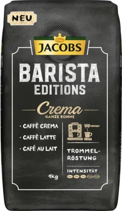 JACOBS Kaffeebohnen Barista Editions Crema Ganze Bohne 4x1 Kg + 2 Alu Dosen Im Barista Design 12 JACOBS Kaffeebohnen Barista Editions Crema Ganze Bohne 4x1 Kg + 2 Alu Dosen Im Barista Design -Bon Cafe Store 17e5a5f89902e768472ea516a0a3191b 1
