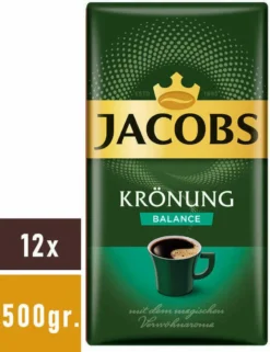 JACOBS Krönung Balance Filterkaffee 12 X 500 G Gemahlener Röstkaffee -Bon Cafe Store 1c23b5ad59226354684da1707df833c9