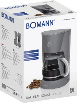 BOMANN Kaffeeautomat KA 183 CB Grau Filter Kaffeemaschine 12–14 Tassen 900W -Bon Cafe Store 1c74958af2da1a5d79c657e078b1802f