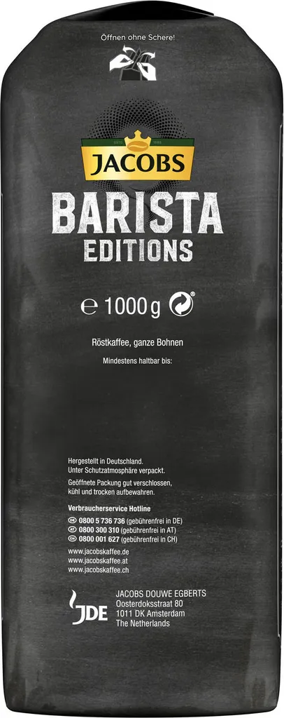 JACOBS Kaffeebohnen Barista Editions Espresso 2x1kg Ganze Bohne + Aluminium Dose Im Barista Design 11 JACOBS Kaffeebohnen Barista Editions Espresso 2x1kg Ganze Bohne + Aluminium Dose Im Barista Design – Bild 9