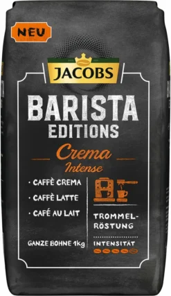 JACOBS Kaffeebohnen Barista Editions Crema Intense 2 X 1kg Ganze Bohnen + 1 Aluminiumdose Im Barista Design 14 JACOBS Kaffeebohnen Barista Editions Crema Intense 2 X 1kg Ganze Bohnen + 1 Aluminiumdose Im Barista Design -Bon Cafe Store 1e3efdc53da2d1a87041100c8982f1a6