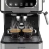 Gorenje ESCM 15 DBK Espressomaschine Mit Siebträger/Professioneller Milchaufschäumer Für Cremigen Capuccino/TouchControl/TemperatureControl/EasyClean/1,5 L Wassertank/1100 W/30 Cm/15 Bar/Edelstahl -Bon Cafe Store 23ef84b11c23b038391f8babe001135b