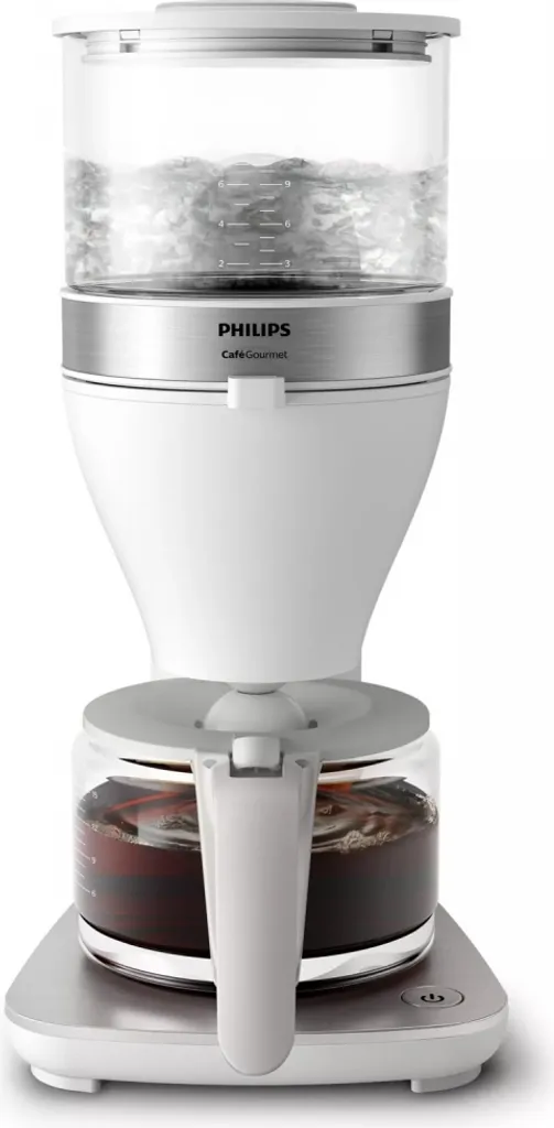 Philips HD5416/60 Café Gourmet Filterkaffeemaschine Glaskanne Tropf-Stopp Weiß 4 Philips HD5416/60 Café Gourmet Filterkaffeemaschine Glaskanne Tropf-Stopp Weiß – Bild 2