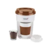 KORONA Kaffee To Go Kaffeemaschine Braun/Weiß Mit Becher 2 KORONA Kaffee To Go Kaffeemaschine Braun/Weiß Mit Becher -Bon Cafe Store 27742676377041d68cd0d66858e453f0