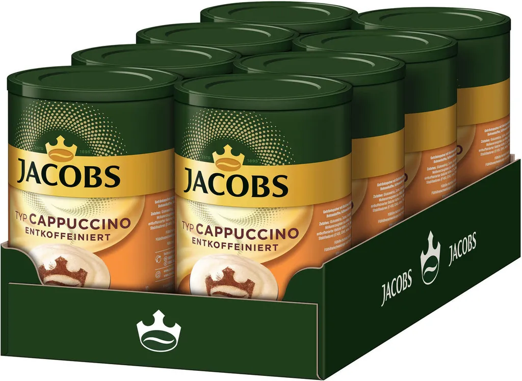 JACOBS Typ Cappuccino Entkoffeiniert 8 Dosen (8 X 220 G) 3 JACOBS Typ Cappuccino Entkoffeiniert 8 Dosen (8 X 220 G)