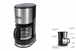 Filterkaffeemaschine Glaskanne Kunststoff TM Electron 06 L 6 Tassen -Bon Cafe Store 2b2dabe137e19253174194aa5063ed5b