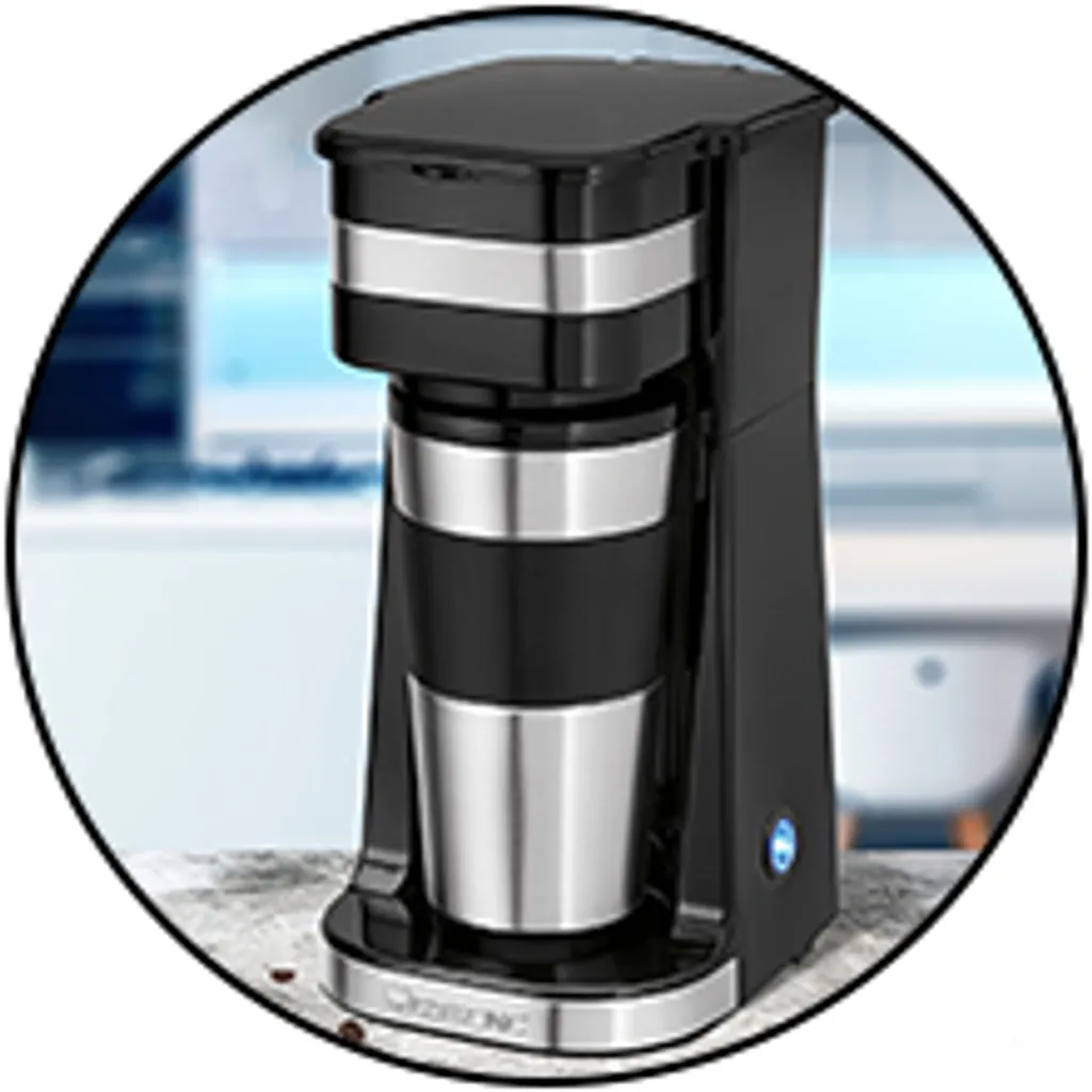 Clatronic KA 3733 Kaffeemaschine Für Coffee To Go, Inkl. 0,4 Liter Kaffeebecher Aus Edelstahl, Ideal Für Auto, Büro Und Unterwegs, Schwarz 13 Clatronic KA 3733 Kaffeemaschine Für Coffee To Go, Inkl. 0,4 Liter Kaffeebecher Aus Edelstahl, Ideal Für Auto, Büro Und Unterwegs, Schwarz – Bild 11