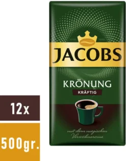 JACOBS Krönung Kräftig Filterkaffee 12 X 500 G Kaffee Gemahlen -Bon Cafe Store 305825761fd04cef850bd0361d5d5d43