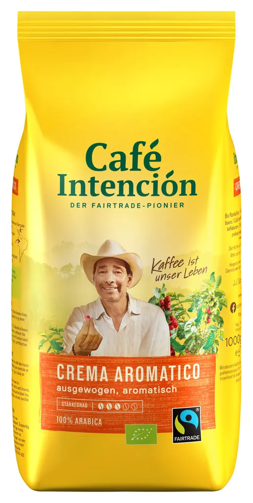 Café Intención Ecológico Caffè Crema | Fairtrade | Ganze Bohne | 1000g 4 Café Intención Ecológico Caffè Crema | Fairtrade | Ganze Bohne | 1000g – Bild 2