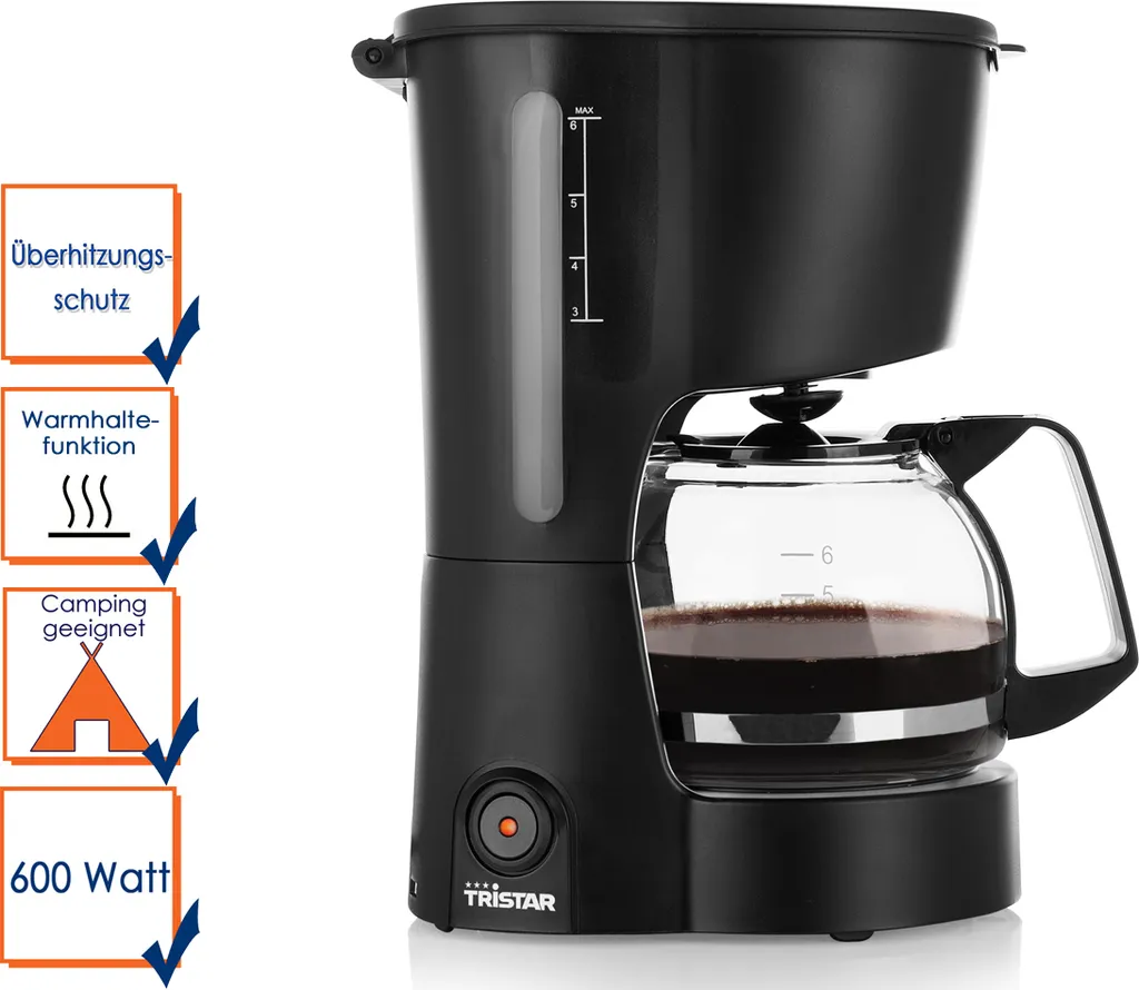 Tristar Kaffeemaschine CM-1246, 600W, 0,6L 10 Tristar Kaffeemaschine CM-1246, 600W, 0,6L – Bild 8