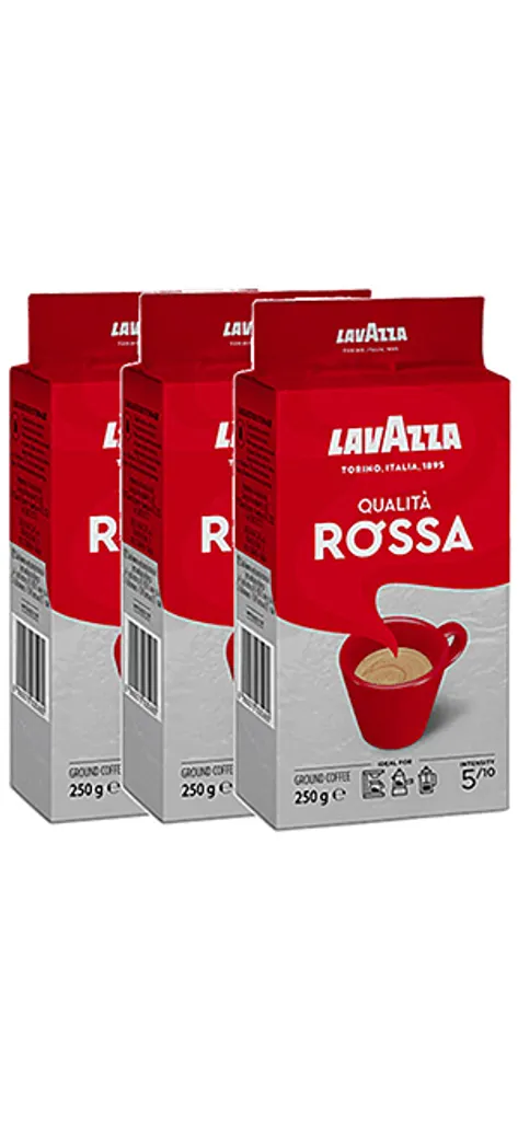 Lavazza Qualita Rossa 3 X 225g Gemahlen 3 Lavazza Qualita Rossa 3 X 225g Gemahlen