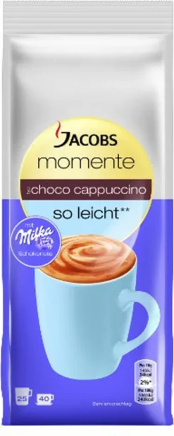 Jacobs Choco Cappuccino Kaffee So Leicht Nachfüllbeutel 400g