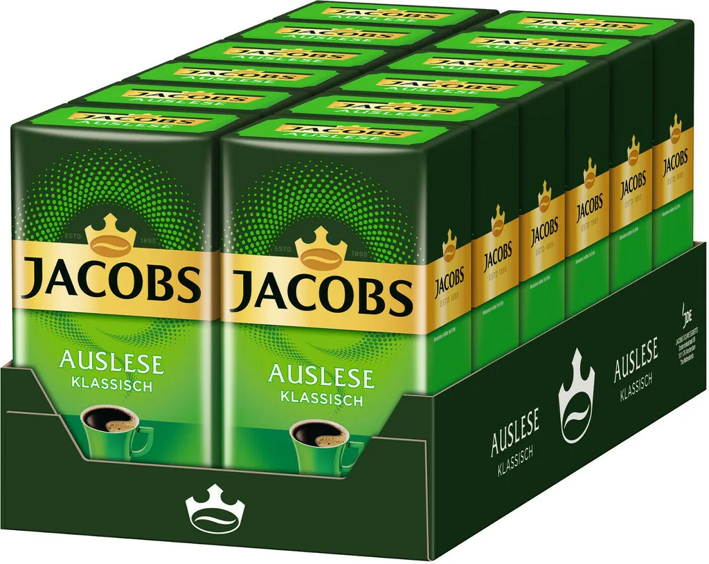 JACOBS Auslese Klassisch Filterkaffee 12x500g Kaffee Gemahlen 4 JACOBS Auslese Klassisch Filterkaffee 12x500g Kaffee Gemahlen – Bild 2