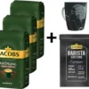 JACOBS Kaffeebohnen Krönung Crema Kräftig 3 Kg Geröstete Ganze Bohnen + 1 Jacobs Barista Becher + 1 Dose -Bon Cafe Store 397cf7cc2f881b924c9a4b85fd20c70b