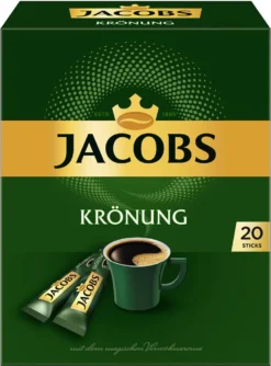 JACOBS Löskaffee Krönung 16 X 20 Sticks Löslicher Kaffee Instantkaffee 320 Getränke -Bon Cafe Store 3be92f8512dab1d9dd7c9199dd1d7c1f