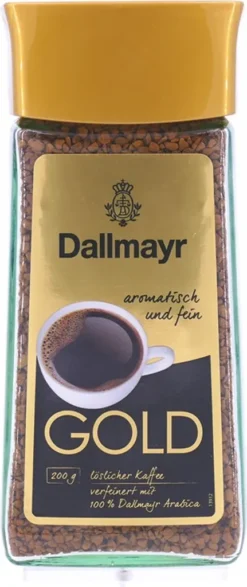 Dallmayr Gold | Löslicher Kaffee | 200g-Glas -Bon Cafe Store 3e6adb8764ccb0b53e0d342b29643ff9