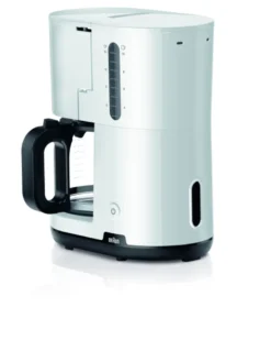 BRAUN HH Kaffeeautomat 10T 1000W Aroma Glaskanne Weiß KF1100WH -Bon Cafe Store 417a0bfbdf04c1af3f631f31b683f741