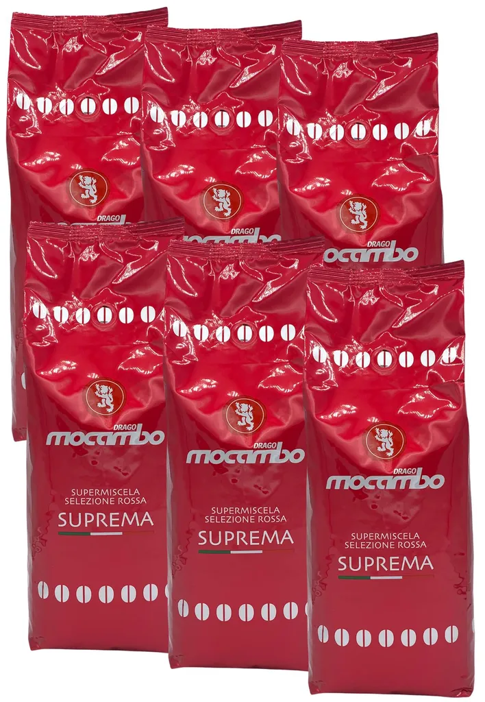 Mocambo Espresso Suprema Selezione Rossa 6x 1000g 3 Mocambo Espresso Suprema Selezione Rossa 6x 1000g