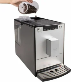 MELITTA E950-666 - Automatische Kaffeemaschine Solo Pure Silver - 1400 W - 3 Intensitätseinstellungen - 125 G Bohnenbehälter -Bon Cafe Store 47d43e8e3ebb1114318fa9dbbff9121e