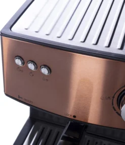 Adler Espressomaschine | Kaffeemaschine | Milchaufschäumer | Cappuccinomaschine | Siebträger Espressomaschine | Elektrische Espressomaschine | Bronze Design | 1,6L Wassertank | 850 Watt |15 Bar | -Bon Cafe Store 4868ae0dfde437ce1007073d11691453