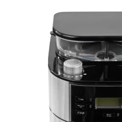 Barista Kaffeemaschine Mahlwerk 900W Edelstahl/Schwarz 12 Tassen Permanentfilter -Bon Cafe Store 49b878a0f8d2a901f81db58f15afa192