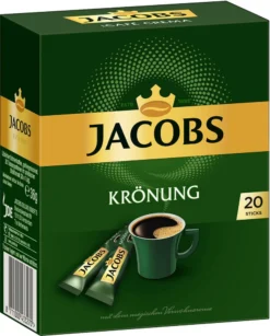 JACOBS Löskaffee Krönung 16 X 20 Sticks Löslicher Kaffee Instantkaffee 320 Getränke -Bon Cafe Store 4ce4c67dd85112c9595d8eed20287abf