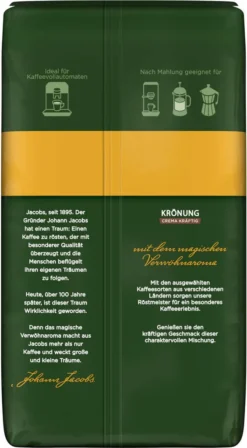 JACOBS Kaffeebohnen Krönung Crema Kräftig 2 X 1kg Ganze Kaffee Bohnen Geröstet -Bon Cafe Store 4d508ba7fc143066fb56757abdde1bae 2