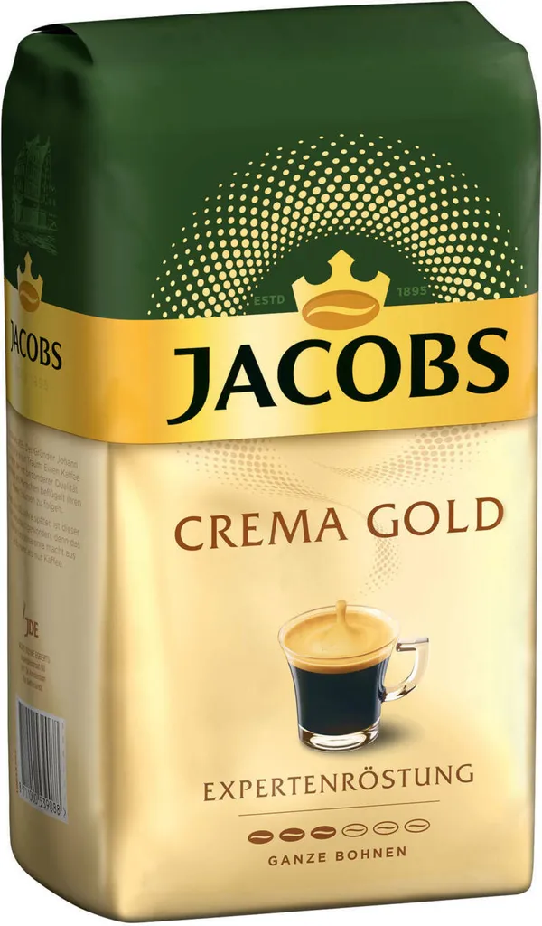 JACOBS Kaffeebohnen Expertenröstung Crema Gold 3 Kg Geröstete Bohnen+ 1 Jacobs Barista Becher+ 1 Dose 5 JACOBS Kaffeebohnen Expertenröstung Crema Gold 3 Kg Geröstete Bohnen+ 1 Jacobs Barista Becher+ 1 Dose – Bild 3