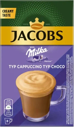 JACOBS Löskaffee Typ Cappuccino Milka* Geschmack 10 X 8 Sticks - 80 Getränke -Bon Cafe Store 50c3c536b083c349d400fffcc284edb5