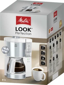 Melitta Filterkaffeemaschine Look V Perfection 1025-05 Weiß -Bon Cafe Store 52687938fa4738fbad7037b6f2856127