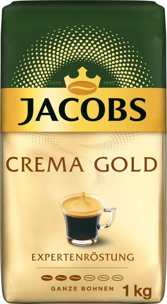 JACOBS Kaffeebohnen Expertenröstung Crema Gold 3 Kg Geröstete Bohnen+ 1 Jacobs Barista Becher+ 1 Dose 4 JACOBS Kaffeebohnen Expertenröstung Crema Gold 3 Kg Geröstete Bohnen+ 1 Jacobs Barista Becher+ 1 Dose – Bild 2