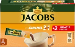 JACOBS Löskaffee 3in1 Typ Caramel Löslicher Kaffee 12 X 10+2 Getränke Sticks 10 JACOBS Löskaffee 3in1 Typ Caramel Löslicher Kaffee 12 X 10+2 Getränke Sticks -Bon Cafe Store 5379d56ad0dc863e2696311b4a023bc4