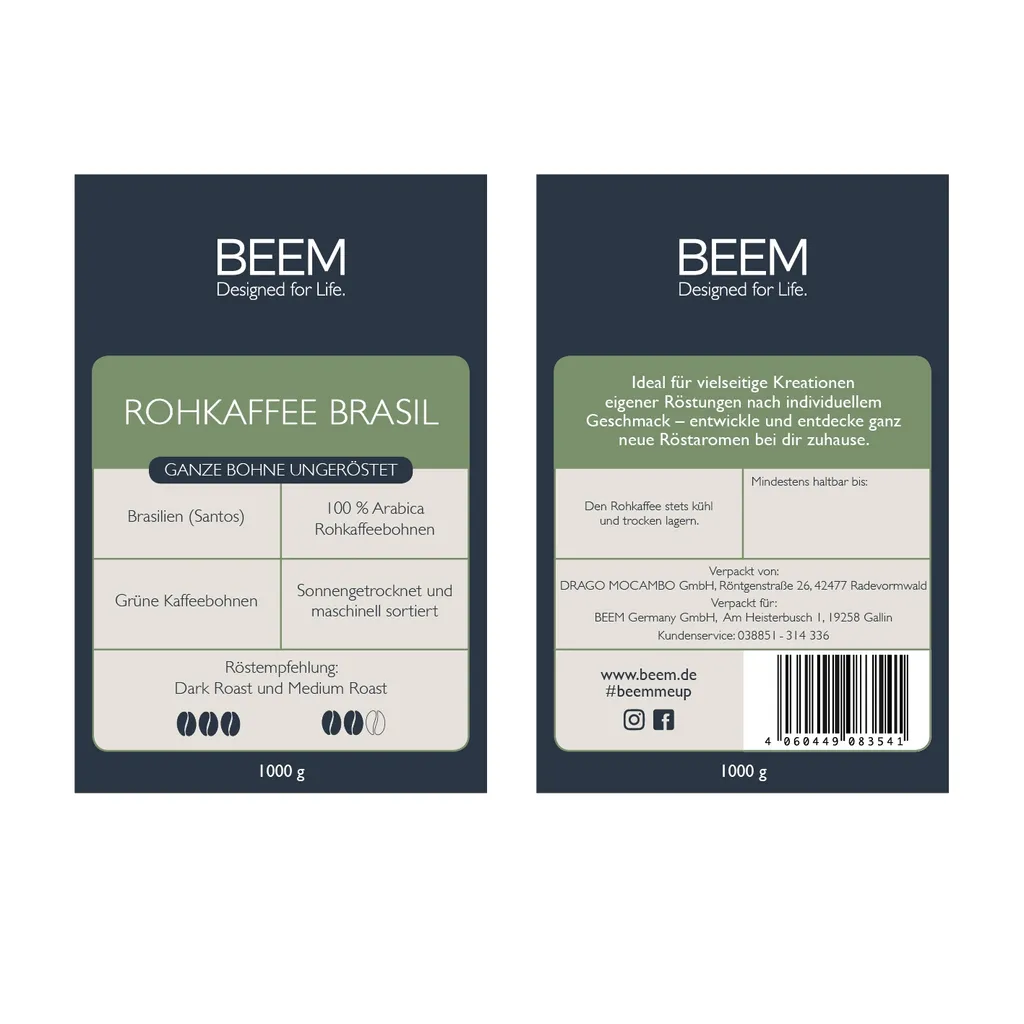 Rohkaffee Kaffeebohnen Ungeröstet Brasil Arabica Bohnen Kraftvolles Aroma 1000g 8 Rohkaffee Kaffeebohnen Ungeröstet Brasil Arabica Bohnen Kraftvolles Aroma 1000g – Bild 6