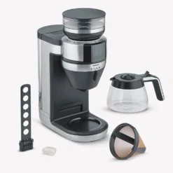 SEVERIN FILKA Vollautomat Für Filterkaffee Mit Glaskanne KA 4850 Aus Edelstahl, Matt-schwarz Edelstahl-gebürstet -Bon Cafe Store 55acbedea57cdea54ee67497ec72ba6a