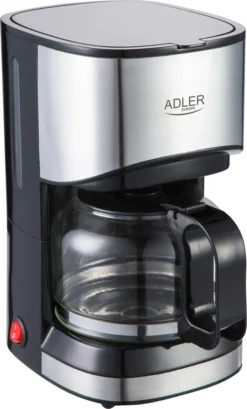 Adler AD-4407 Tropfkaffeemaschine 8 Tassen, Edelstahl, BPA-frei, 550 W, 550 W, 0,7 Liter, Schwarz Und Grau -Bon Cafe Store 568ffdad386a42b58e337c561092281c