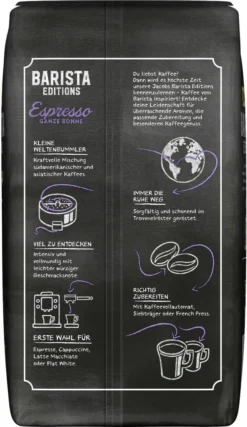 JACOBS Kaffeebohnen Barista Editions Espresso 2x1kg Ganze Bohne + Aluminium Dose Im Barista Design 15 JACOBS Kaffeebohnen Barista Editions Espresso 2x1kg Ganze Bohne + Aluminium Dose Im Barista Design -Bon Cafe Store 5cecd597e2ea81a5ad6d72fde7b1f921