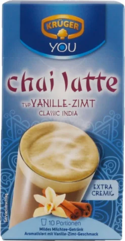 Krüger You Chai Latte Typ Vanille-Zimt Classic India Extra Cremig | 10 Portionen -Bon Cafe Store 5df7e19cc55817dea244756904721a3b