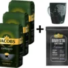 JACOBS Kaffeebohnen Expertenröstung Espresso 3 Kg Ganze Espressobohnen + 1 Jacobs Barista Becher + 1 Dose -Bon Cafe Store 5f2c4f55c172c4fd269b48c61e528aa4