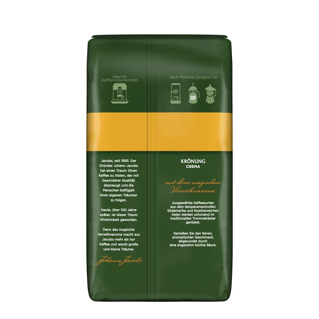 Jacobs Krönung Crema | Ganze Bohne | 1000g 4 Jacobs Krönung Crema | Ganze Bohne | 1000g – Bild 2