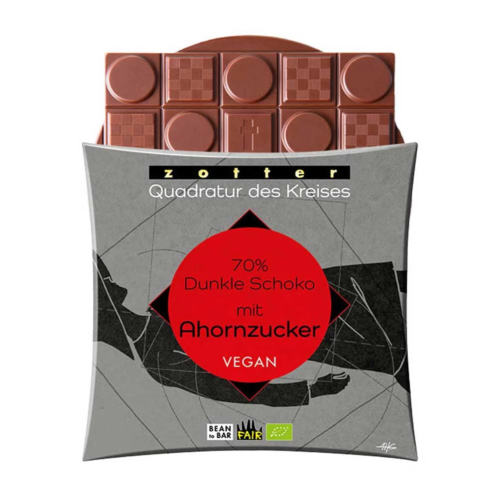 Quadratur Des Kreises - 70% Dunkle Schoko Mit Ahornzucker 3 Quadratur Des Kreises - 70% Dunkle Schoko Mit Ahornzucker