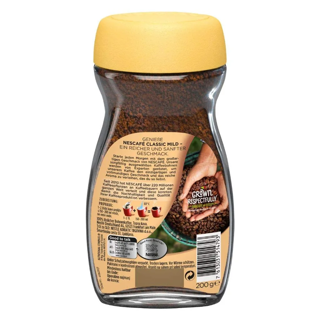 Nestlé® Nescafé Classic Mild | Löslicher Kaffee | 200g-Glas 5 Nestlé® Nescafé Classic Mild | Löslicher Kaffee | 200g-Glas – Bild 3